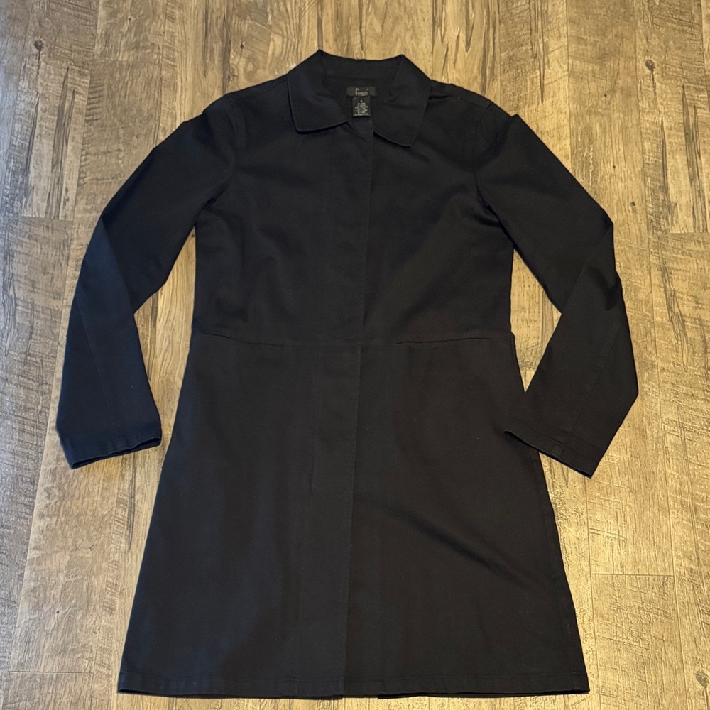 Frenchi Black Trench Coat - Size S
